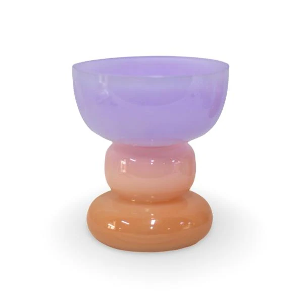 Miss Candy Decorative Glass Vase - 18cm x 20cm