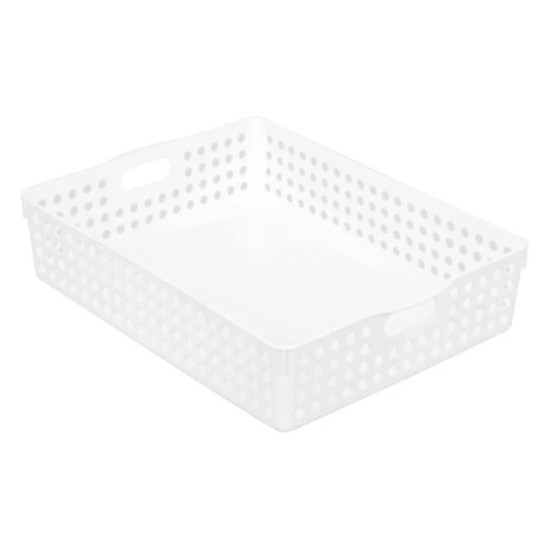 Boxsweden White Mode Basket - 35cm x 25.5cm x 7.5cm - Image 2