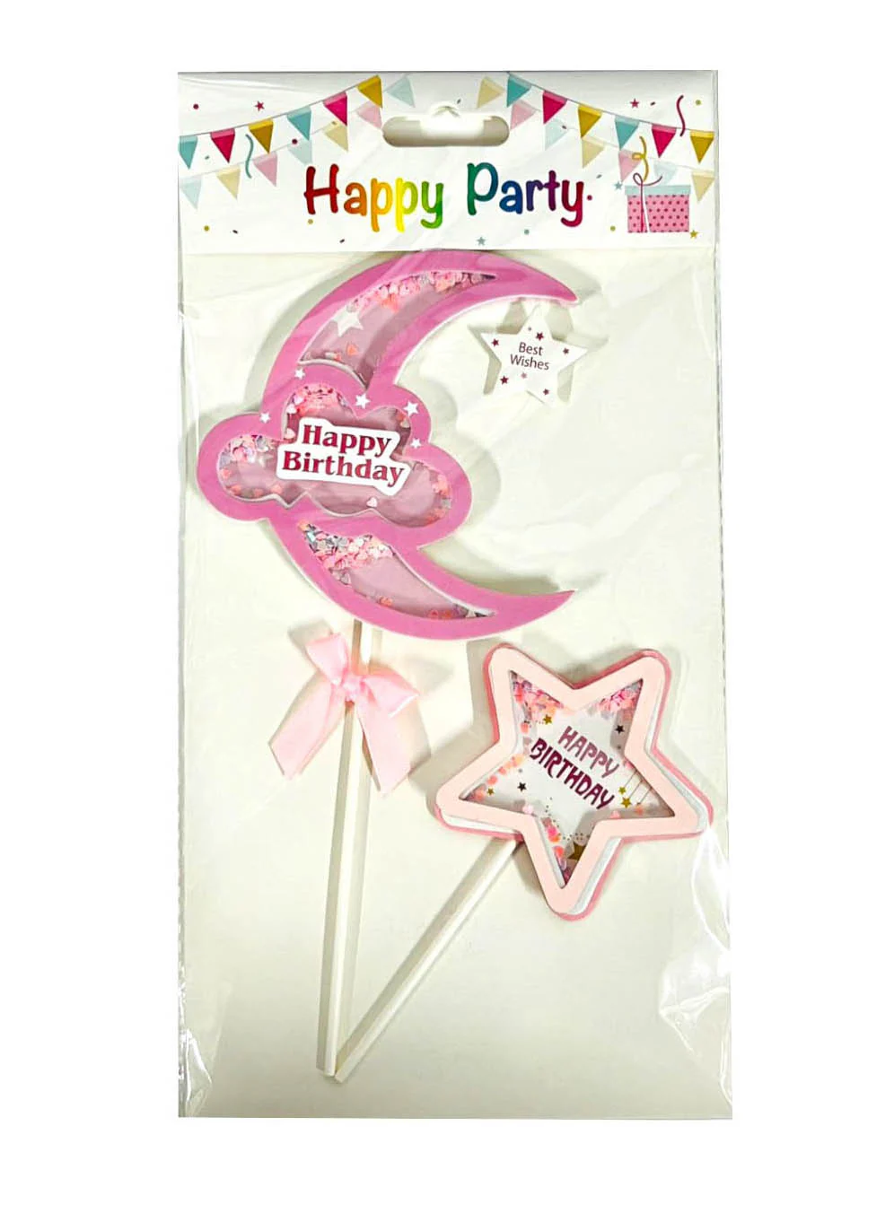 2 Pack Moon & Star Cake Topper - Image 4