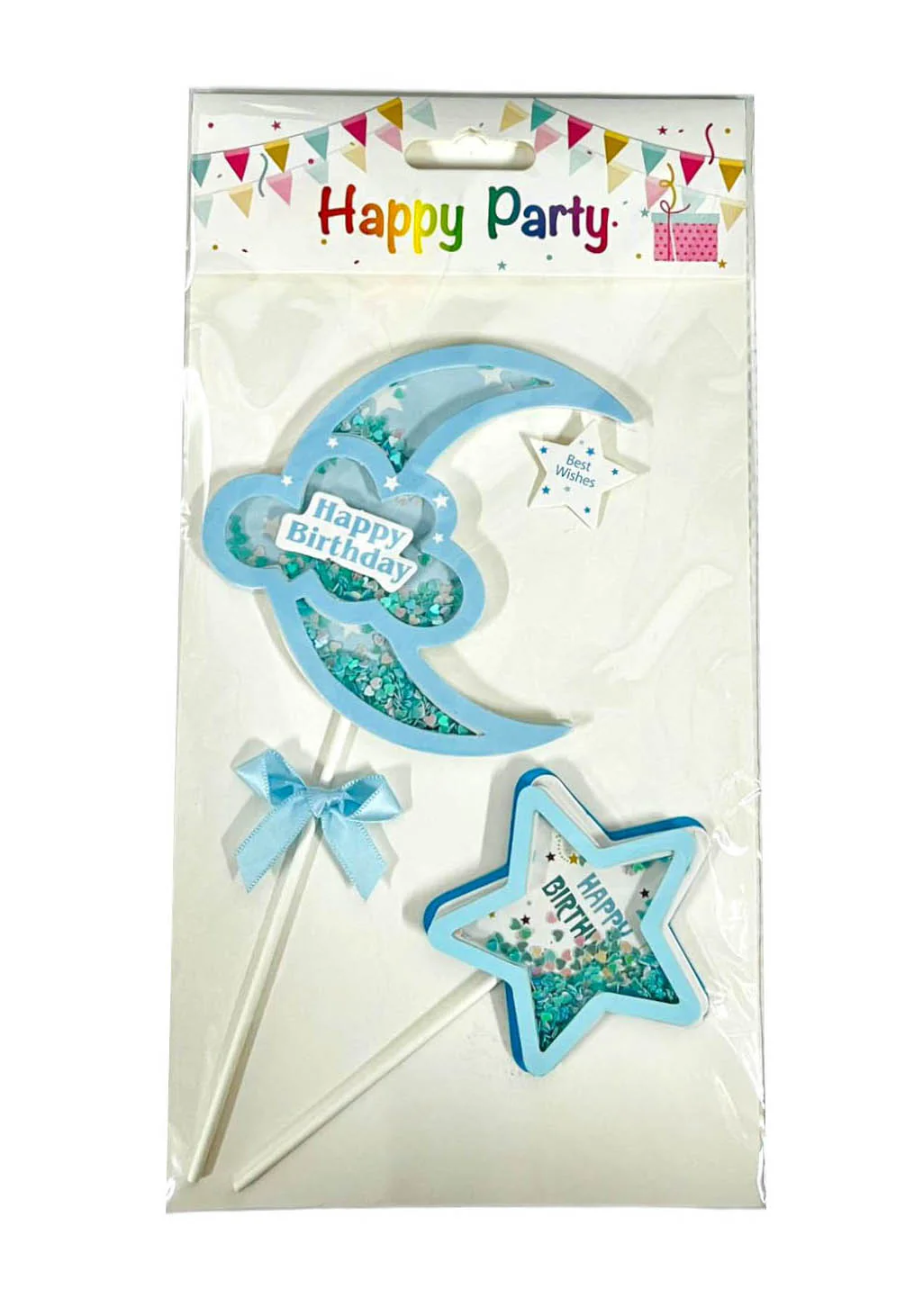 2 Pack Moon & Star Cake Topper - Image 5