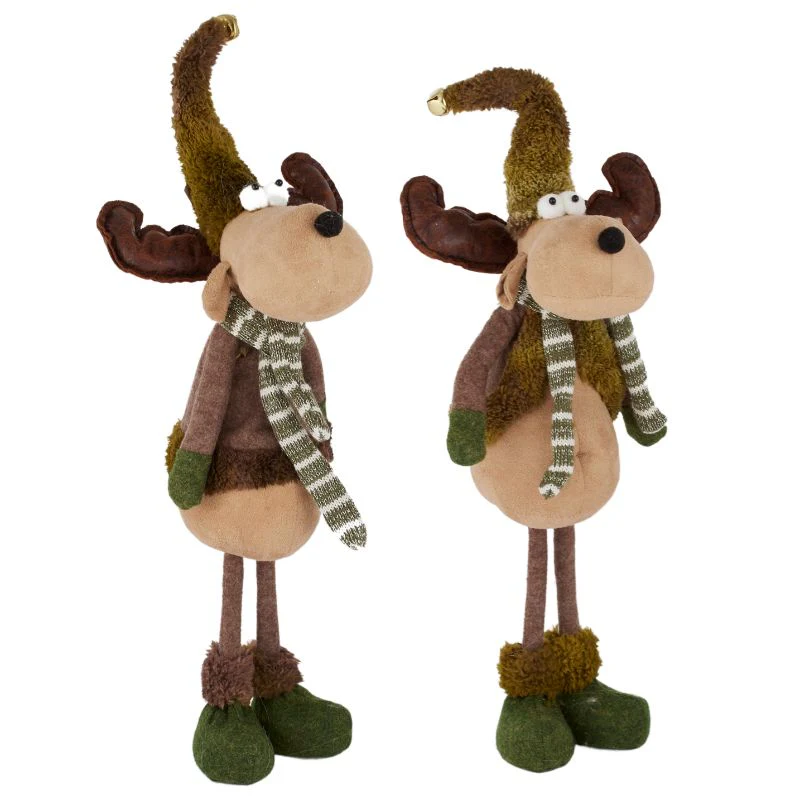 Moose Stand Felt 20x18x52cm Grn/Brn