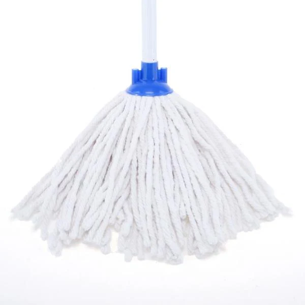 Cotton Mop With Handle - 24cm x 120cm - Image 2