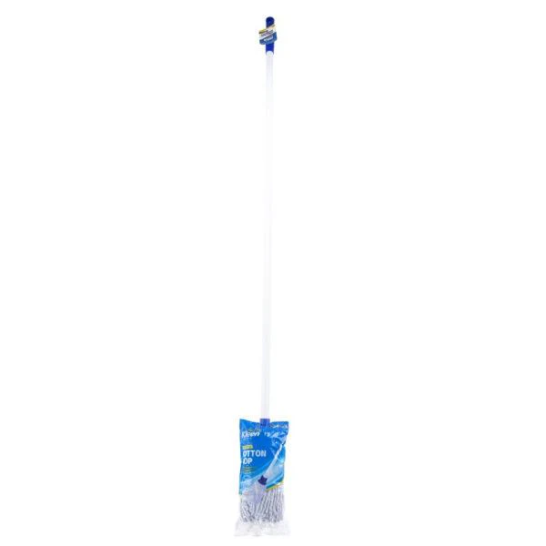 Cotton Mop With Handle - 24cm x 120cm - Image 3