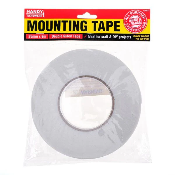 White Tape Mounting Tape - 25mm x 9m