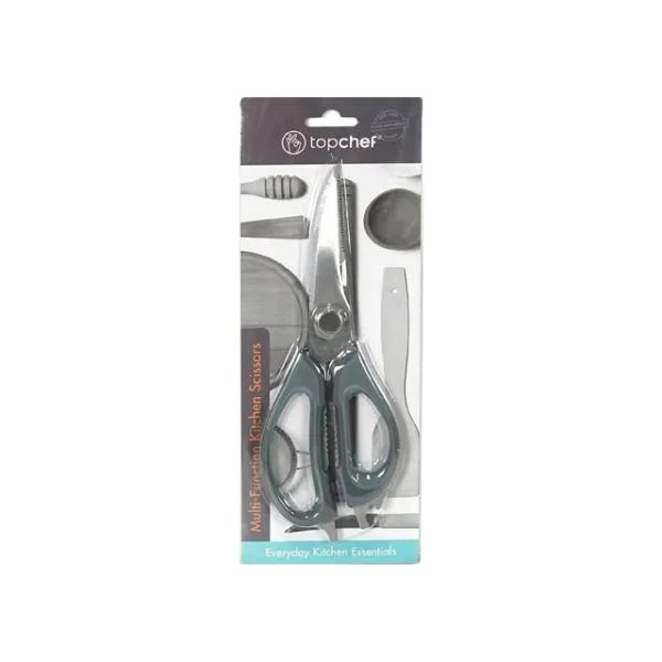 Grey Multi Function Kitchen Scissor - 22.5cm x 8cm