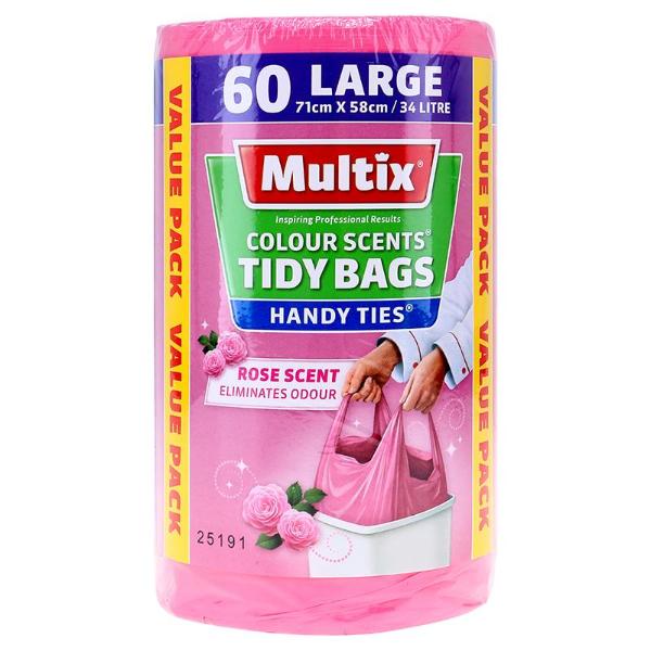 60 Pack Multix Kitchen Rose Tidy Bag - 34L - Image 2