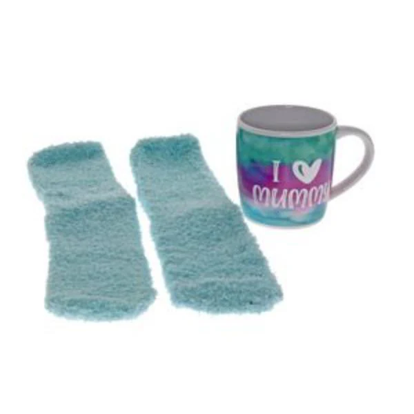 Ceramic Mummys Relaxing Coffee Mug With Fluffy Socks - 250ml - Image 2