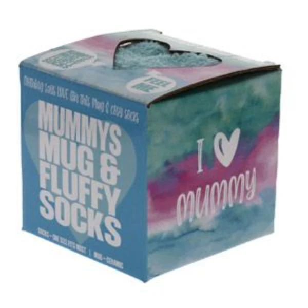 Ceramic Mummys Relaxing Coffee Mug With Fluffy Socks - 250ml - Image 3