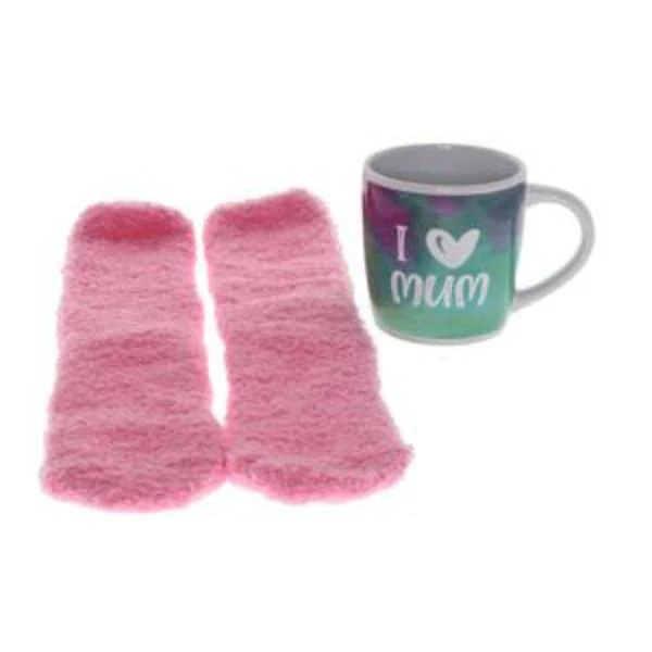 Ceramic Mums Relaxing Coffee Mug With Fluffy Socks - 250ml - Image 2