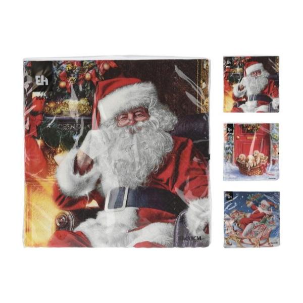 16 Pack Assorted Napkins - 33cm x 33cm