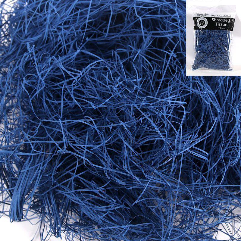 Navy Blue Shredded Paper - 40g