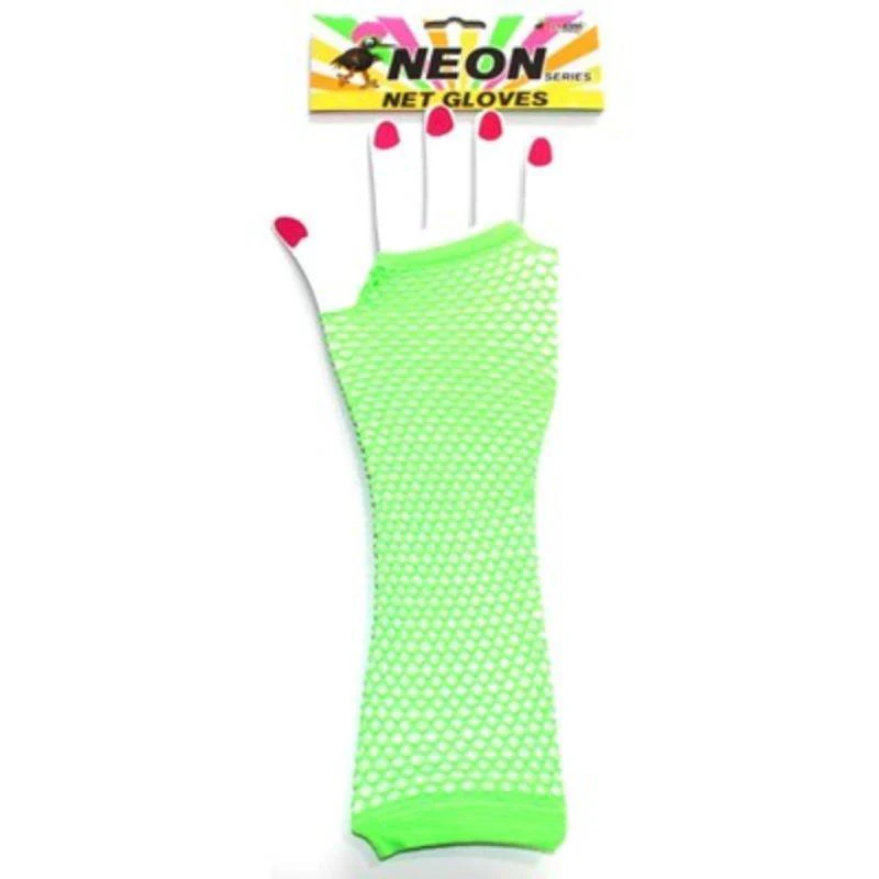 Neon Green Net Glove