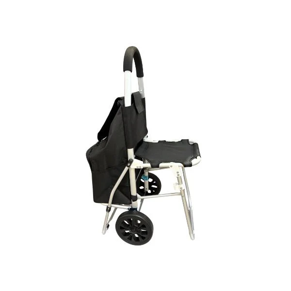 Black Shopping Trolley With Seat