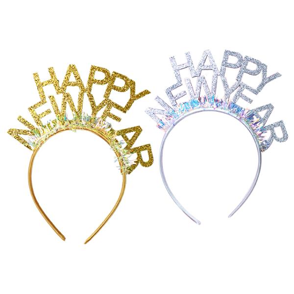 Glitter New Year Headband - 11cm