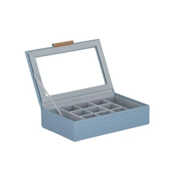 Blue Nova Plait Jewel Box - 22cm x 14.5cm x 5.5cm - Image 2