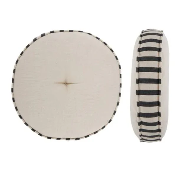 Slate Noyack Round Cotton Cushion - 40cm