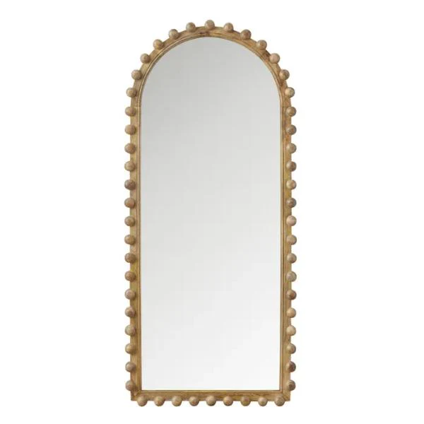 Natural Odeon Wood Floor Mirror - 80cm x 180cm