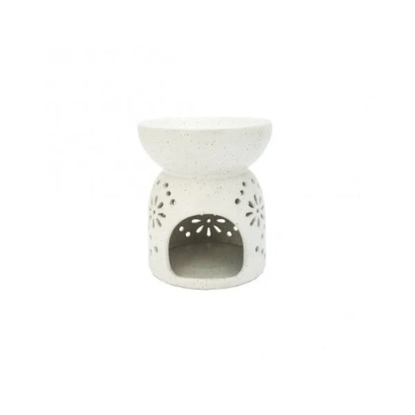 Flower Pattern Oil Burner - 11cm x 11cm x 11cm