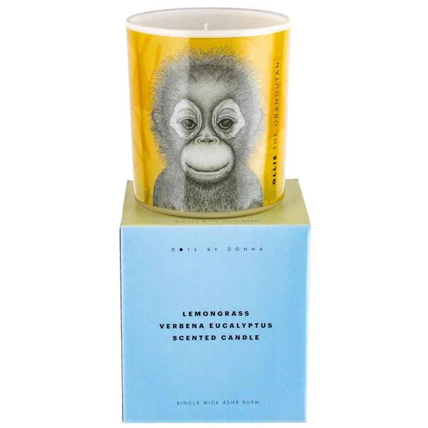 Ollie The Orangutan Candle - 10cm x 12.5cm - Image 2
