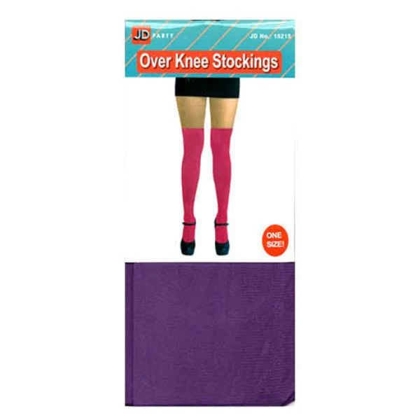 Purple Over Knee Stockings