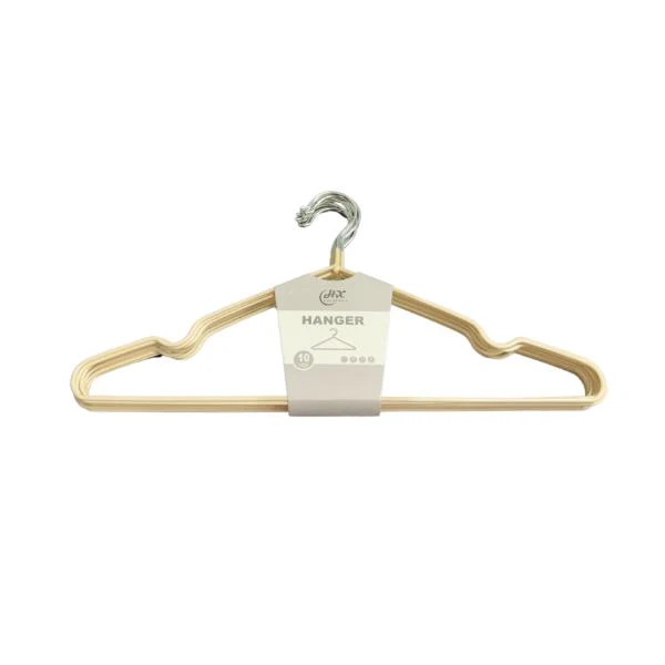 10 Pack Metal With Silicon Clothes Hanger - Image 3