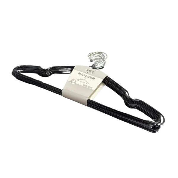10 Pack Metal With Silicon Clothes Hanger - Image 4