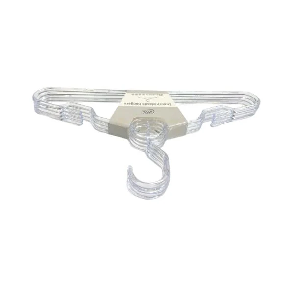 4 Pack Clear Clothes Hanger - Image 2