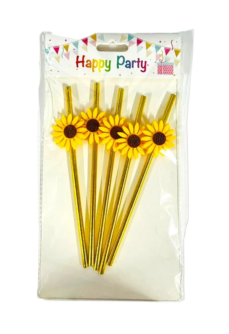 5 Pack Daisy Paper Straw - Image 5