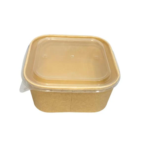 6 Pack Square Bowl With Lid - 1400ml