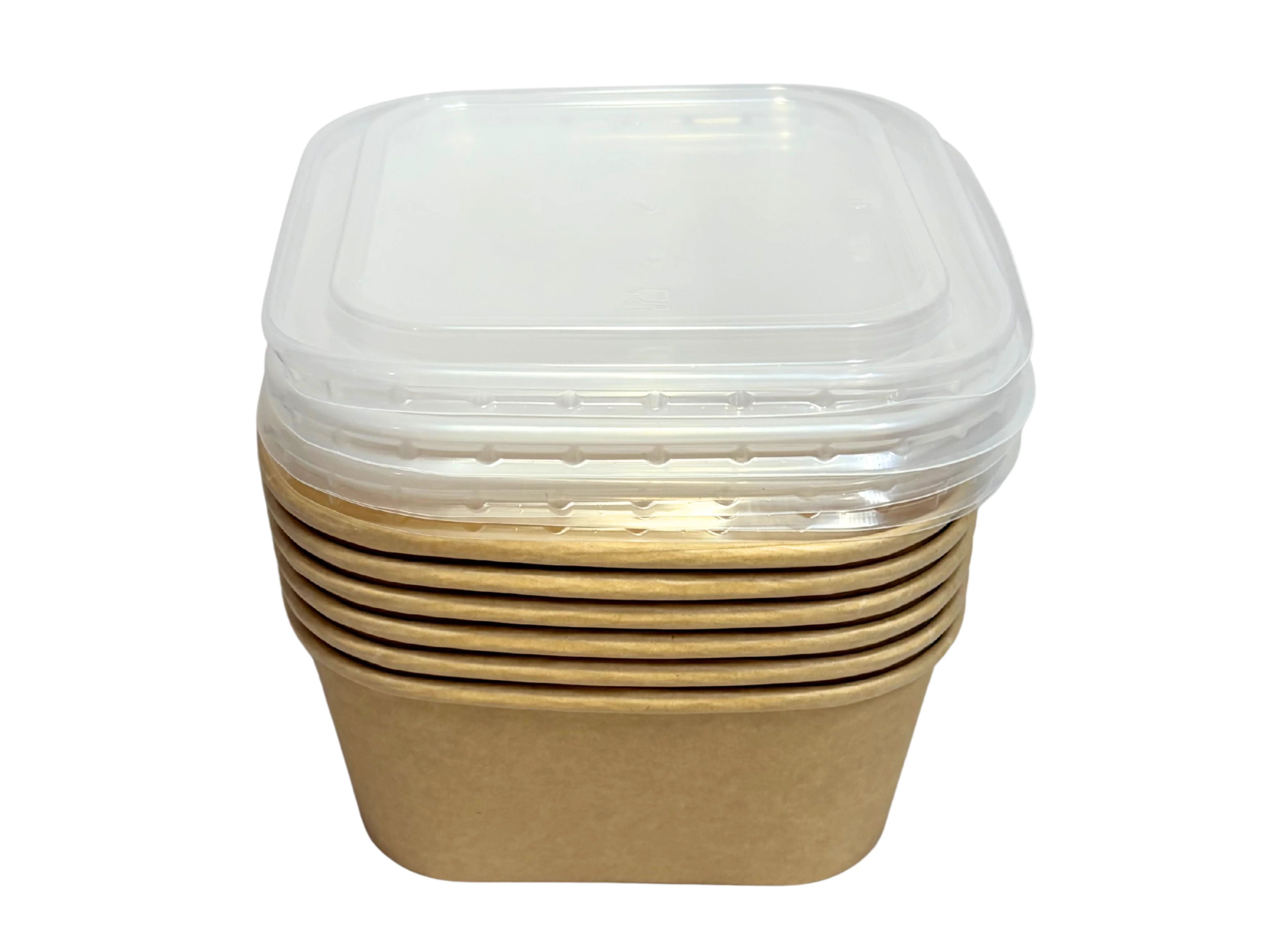 6 Pack Square Bowl With Lid - 1400ml - Image 2