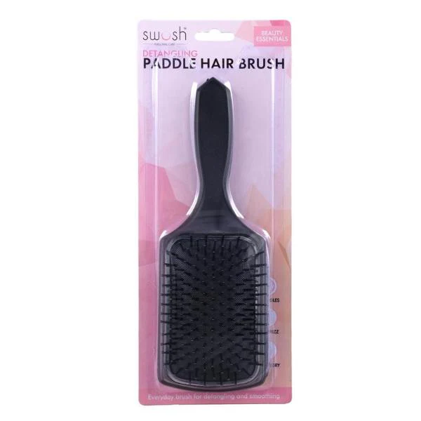 Black Detangling Paddle Hair Brush - 24cm x 8cm
