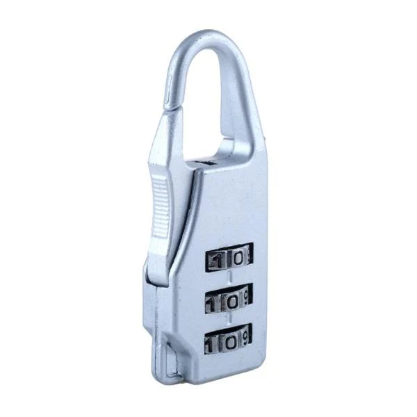 2 Pack Grey 3 Digit Combination Padlock - 5.6cm x 2.1cm - Image 2