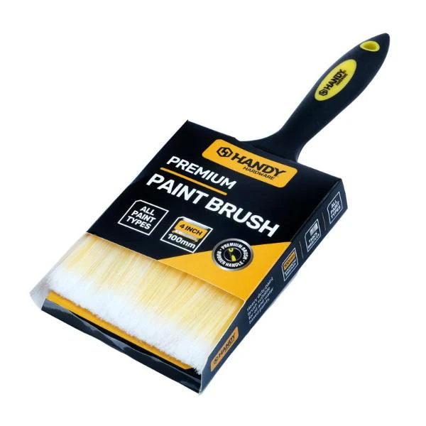 Paint Brush With Rubber Handle - 10cm - Image 3