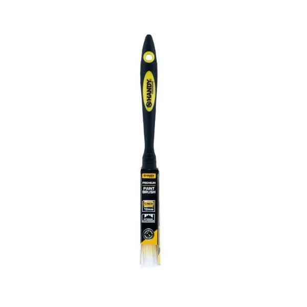 Paint Brush With Rubber Handle - 1.2cm