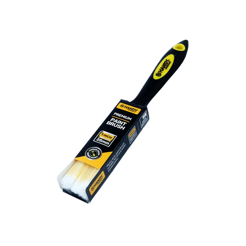 Paint Brush With Rubber Handle - 2.54cm - Image 3