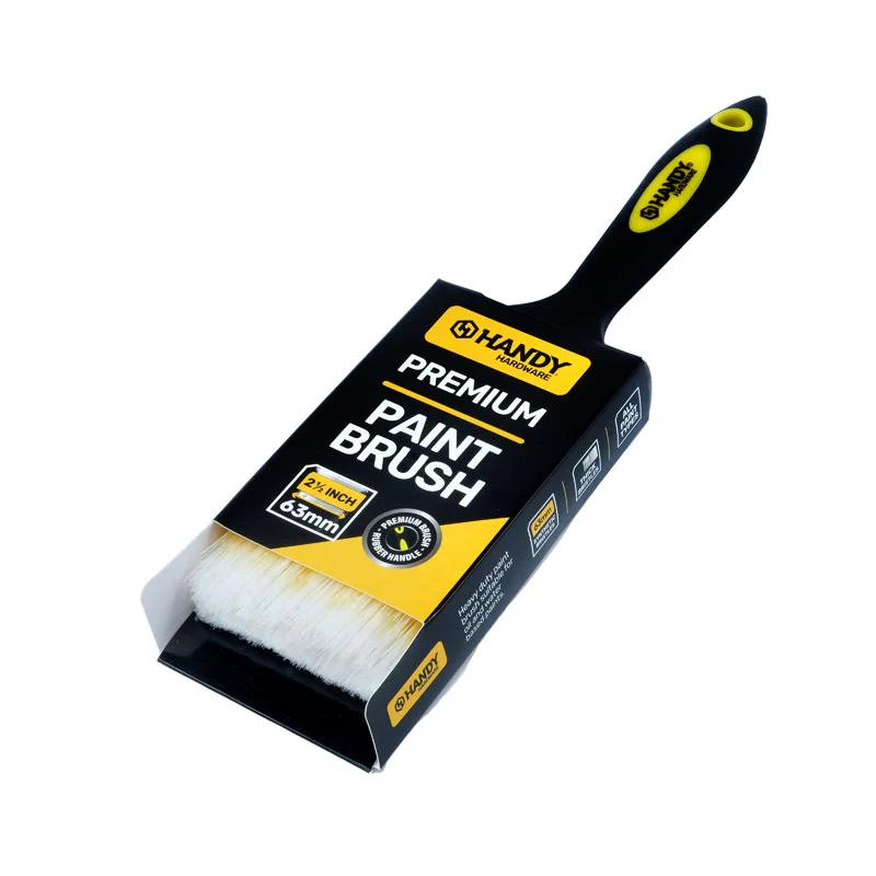 Paint Brush With Rubber Handle - 6.3cm - Image 3