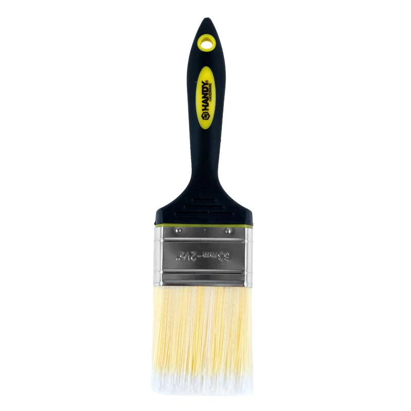 Paint Brush With Rubber Handle - 6.3cm - Image 4