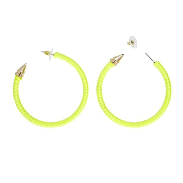 Neon Yellow Earrings