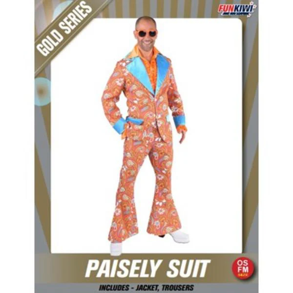 Gold Paisely Suit Costume - OSFM