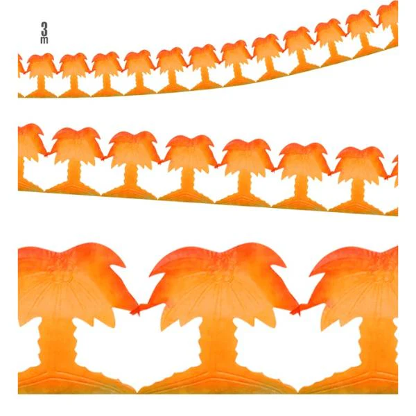 Polyester Outdoor Palm Tree Garland - 300cm