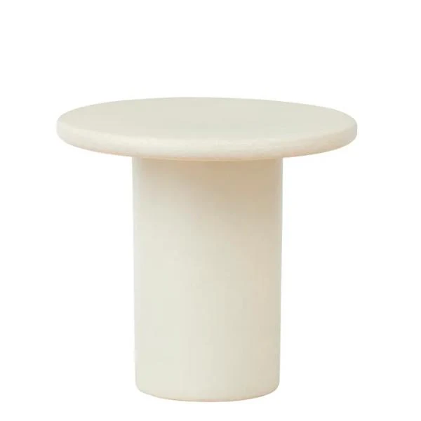 Ivory Palmer Ceramic Table - 40.5cm x 35.5cm