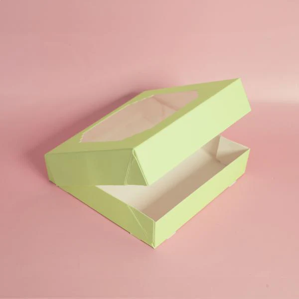 5 Pack Large Pastel Green Papyrus Scalloped Treat Box - Image 2
