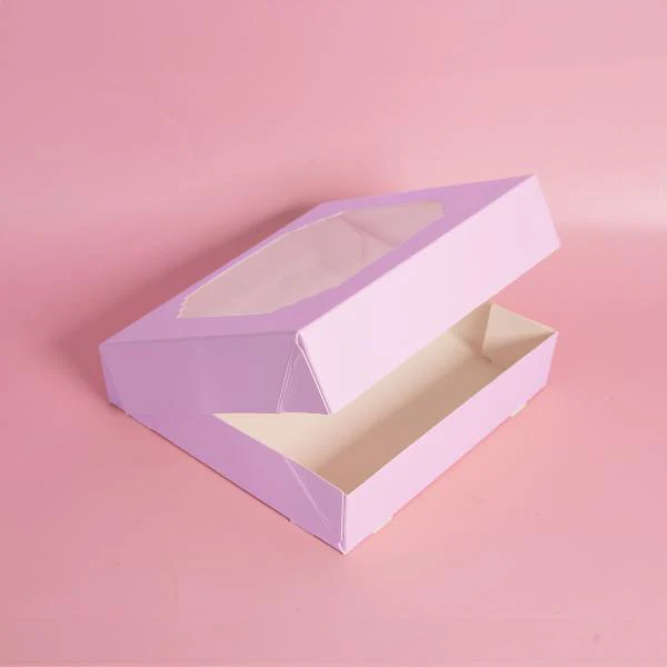 5 Pack Large Pastel Lilac Papyrus Scalloped Treat Box - Image 2