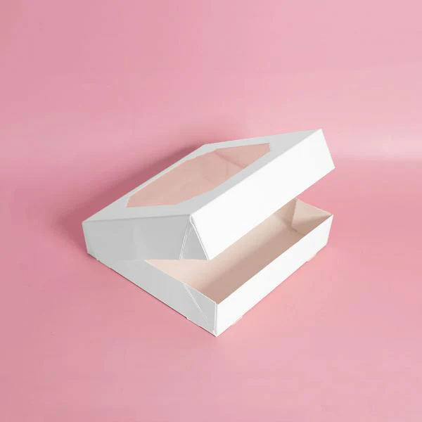 5 Pack Medium Mixed Colours Papyrus Scalloped Treat Box - Image 4