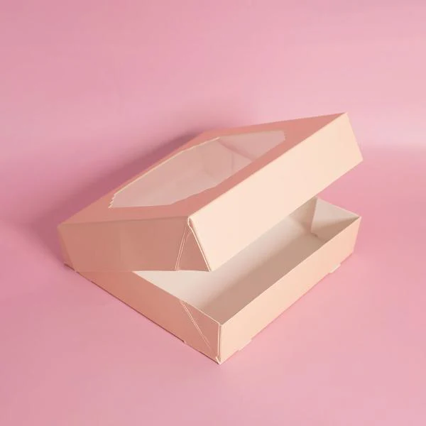 5 Pack Medium Mixed Colours Papyrus Scalloped Treat Box - Image 5