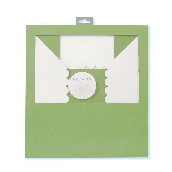 Pastel Green 12 Holes Papyrus Scalloped Tall Cupcake Box - Image 4