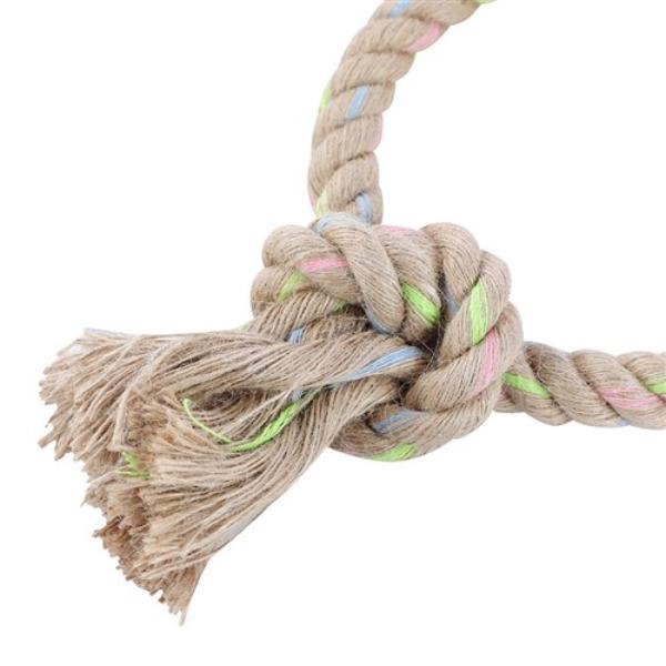 Small Parrot Jute Ring Toy - 16cm - Image 2
