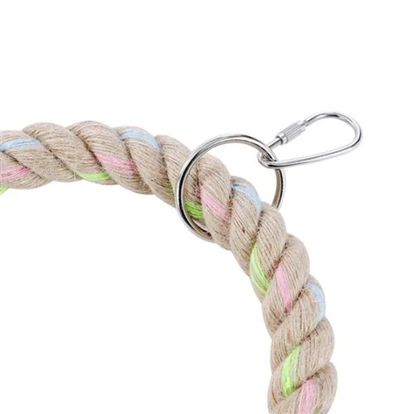 Small Parrot Jute Ring Toy - 16cm - Image 4