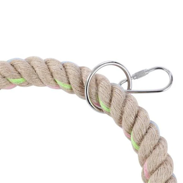 Medium Parrot Jute Ring Toy - 20cm - Image 4