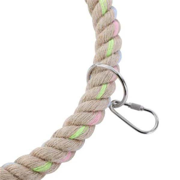 Large Parrot Jute Ring Toy - 25cm - Image 3